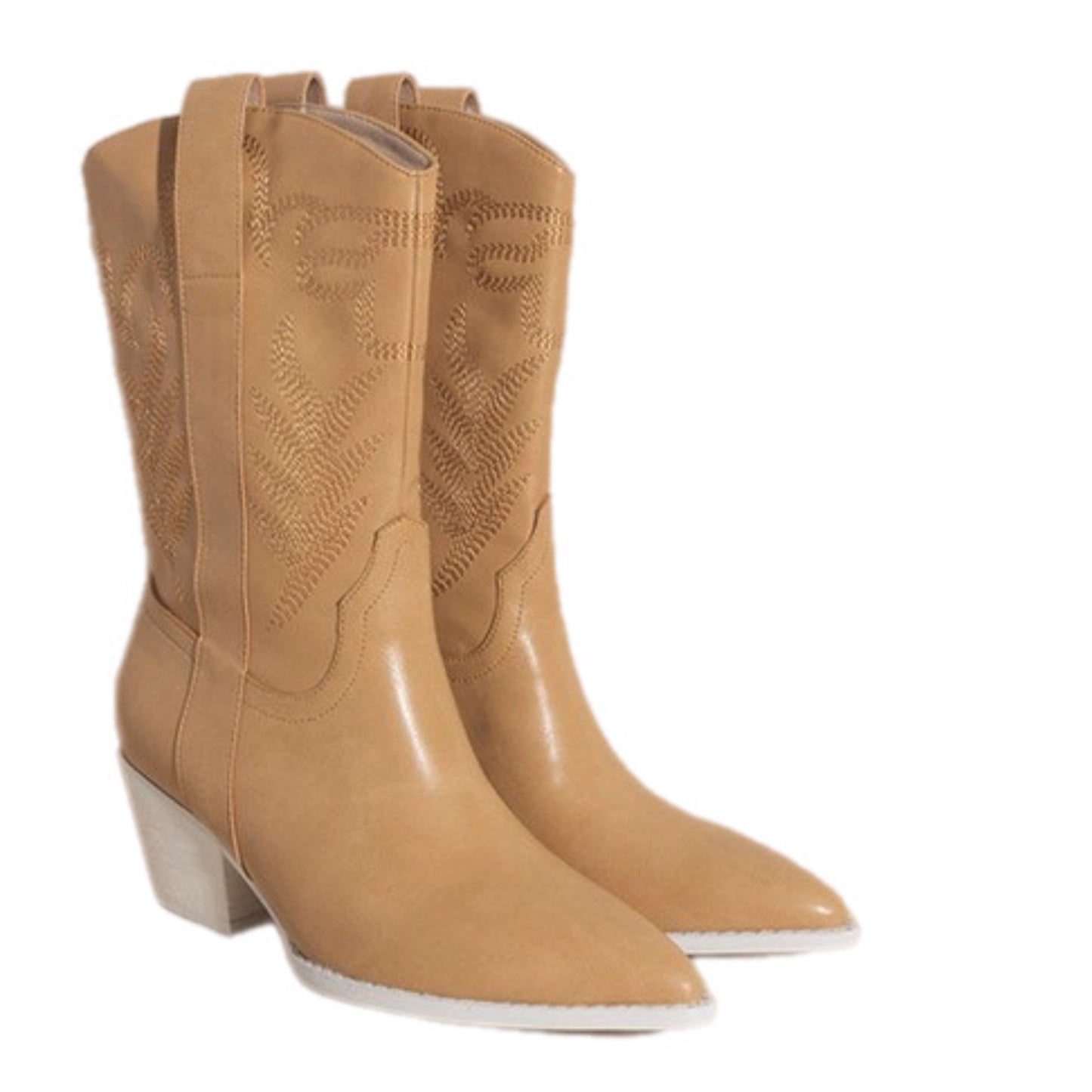 Tan Two Toned Western Boots