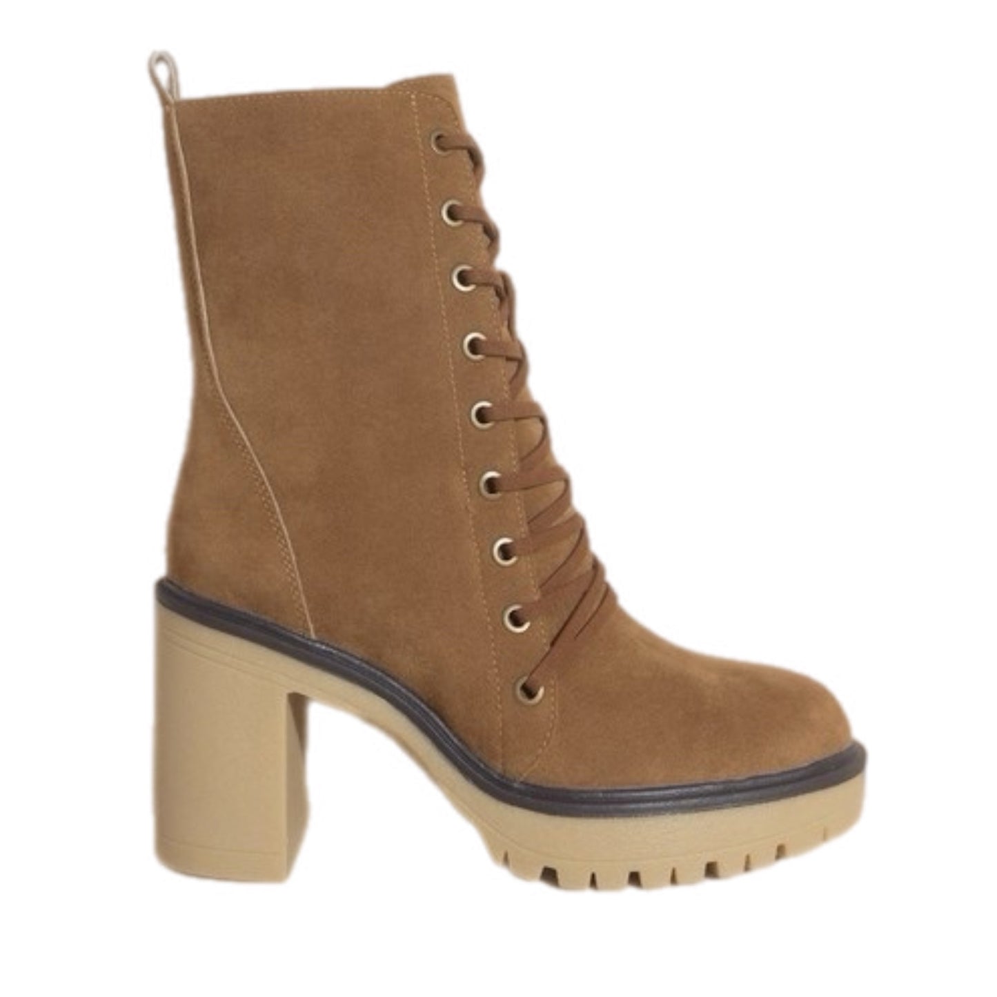 Platform Heel Military Boots