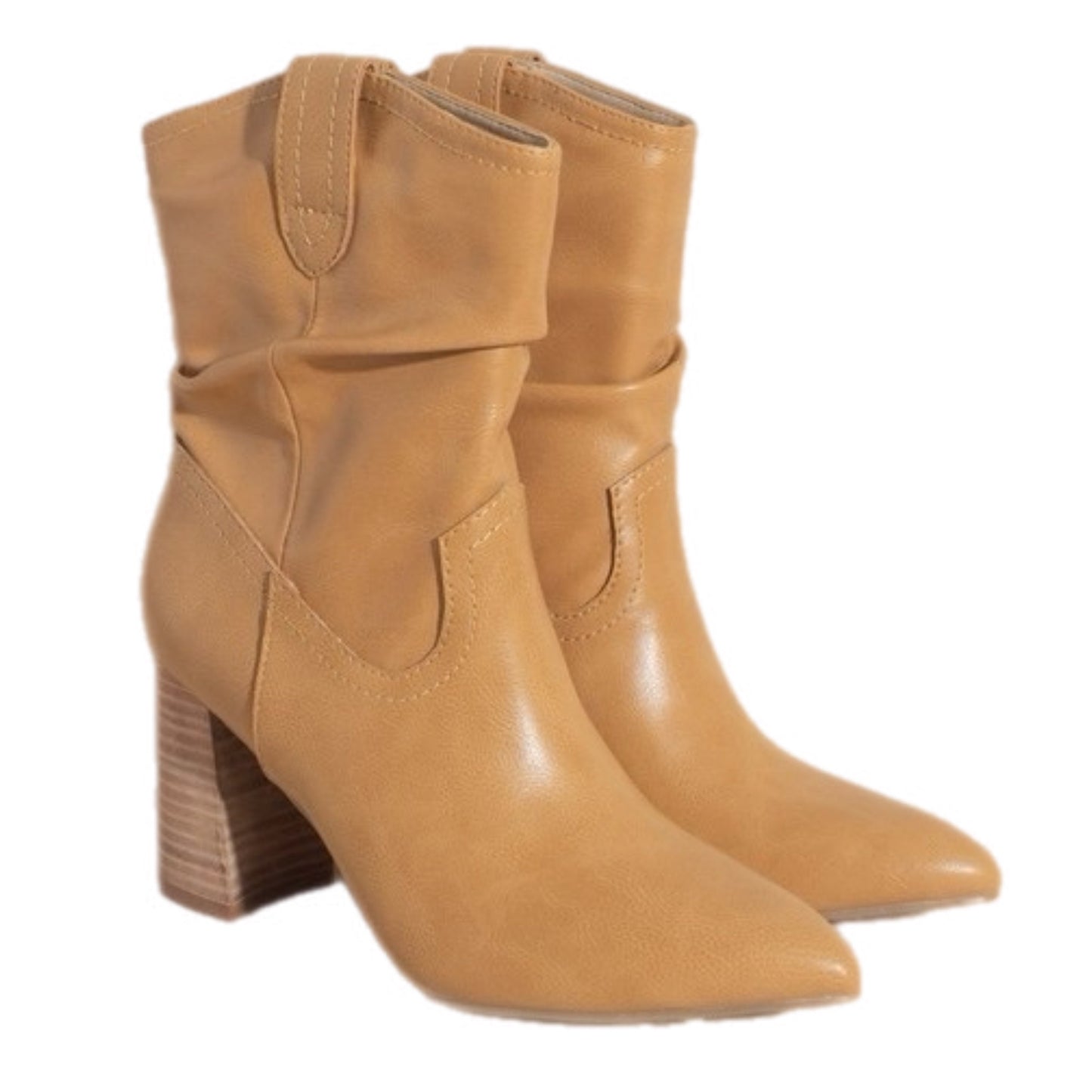 Scrunched Western Style Bootie