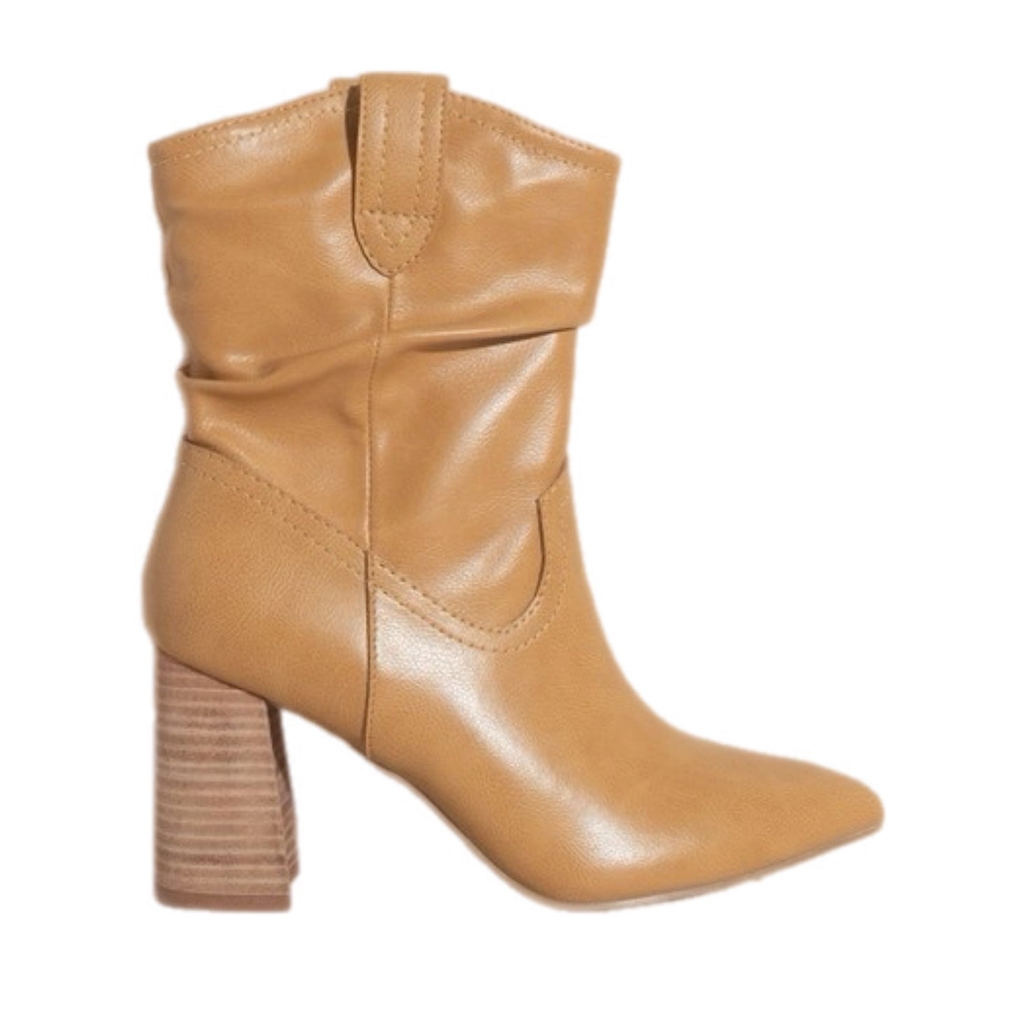 Scrunched Western Style Bootie