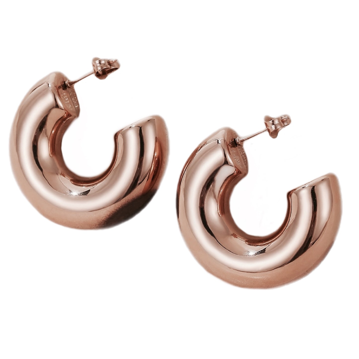 Stainless Steel C-Hoop Earrings