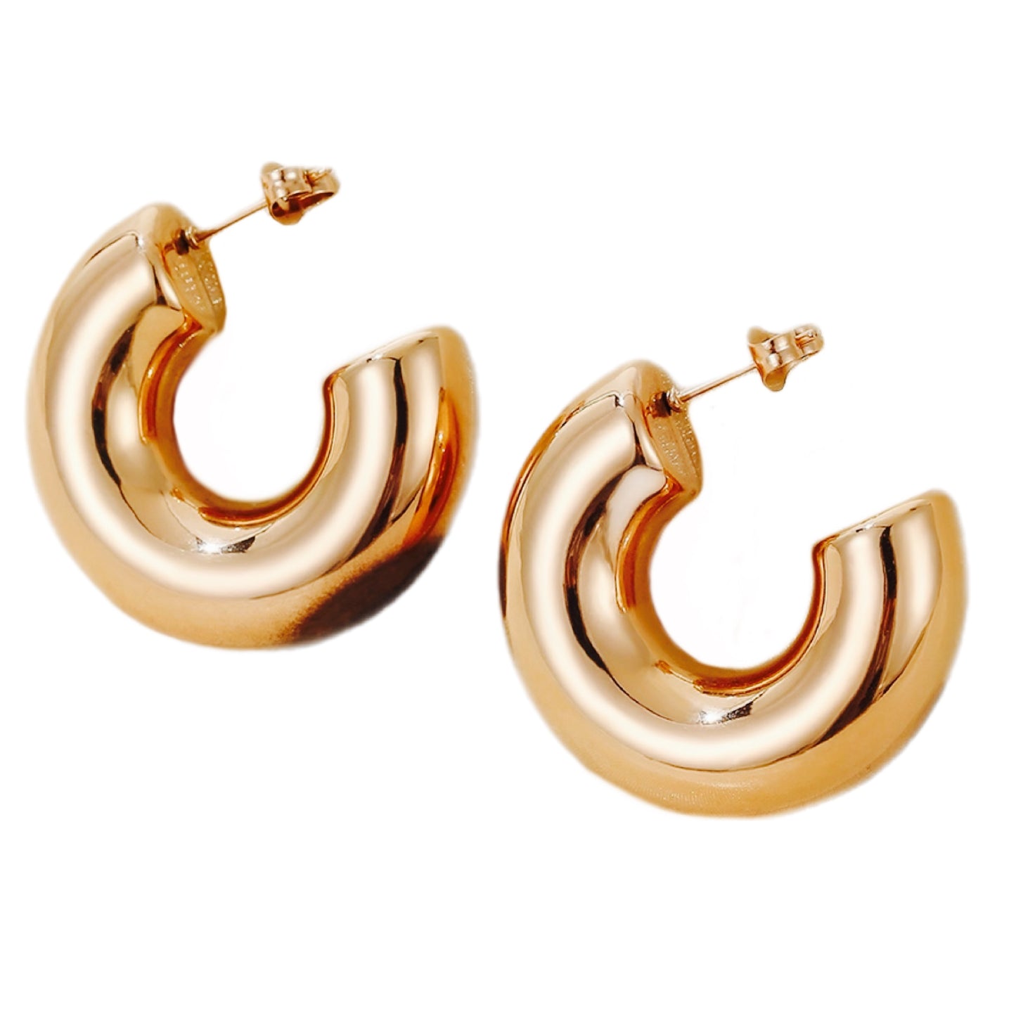 Stainless Steel C-Hoop Earrings