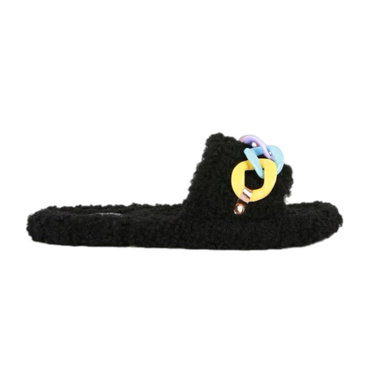 Fur Chain Slippers