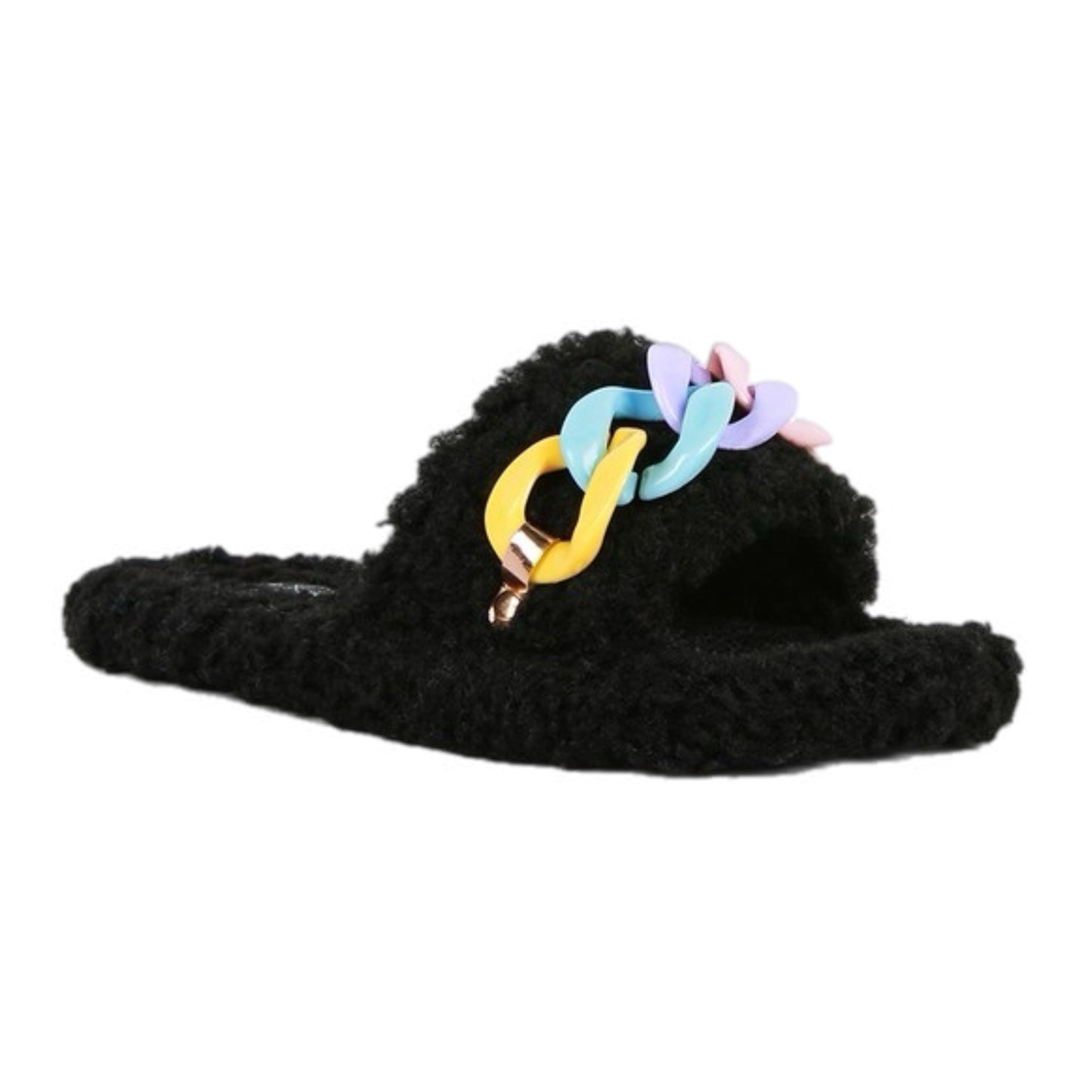 Fur Chain Slippers