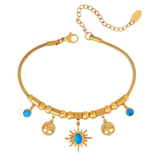 Celestial Charm Sunburst Bracelet