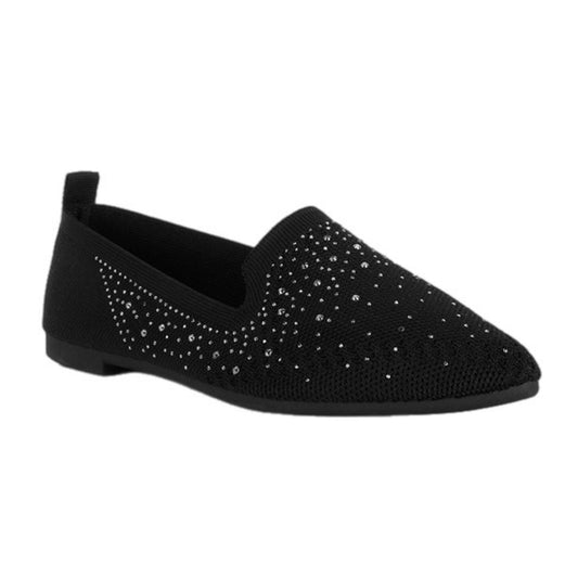 Rhinestone Embellished Loafers