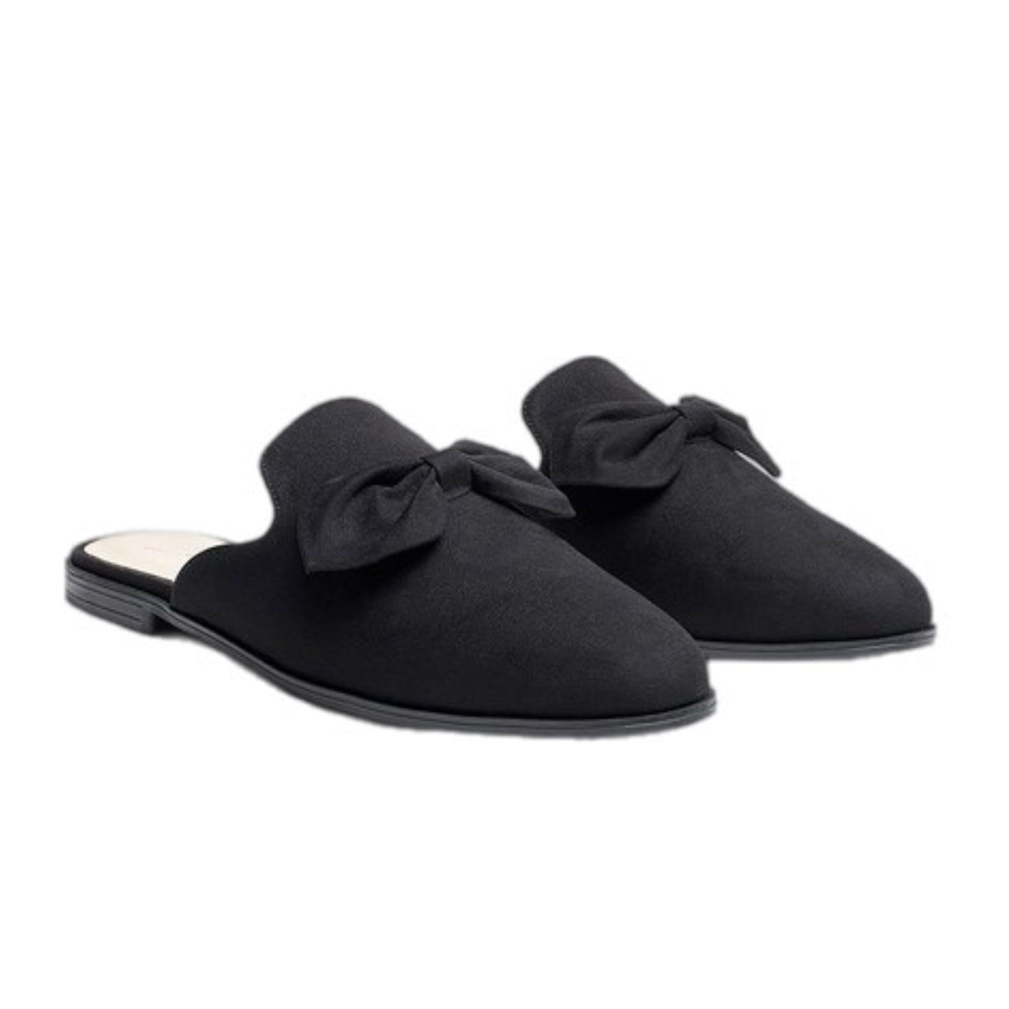 Bow Open Back Loafers