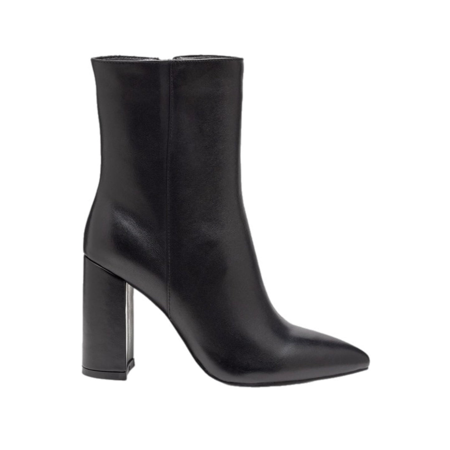 Pointed Block Heel Bootie