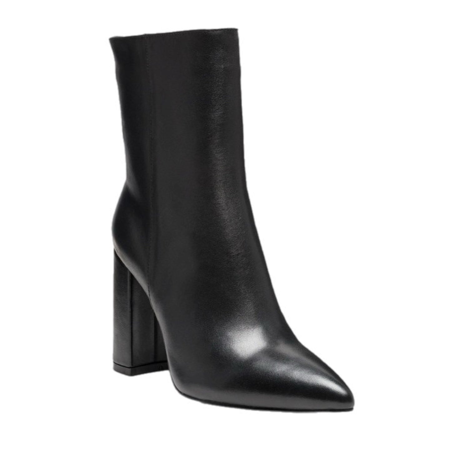 Pointed Block Heel Bootie