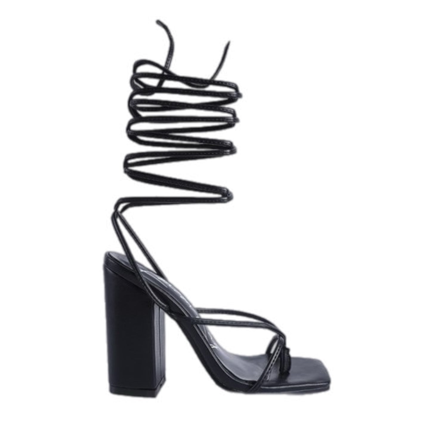 Lace Up Heeled Sandal