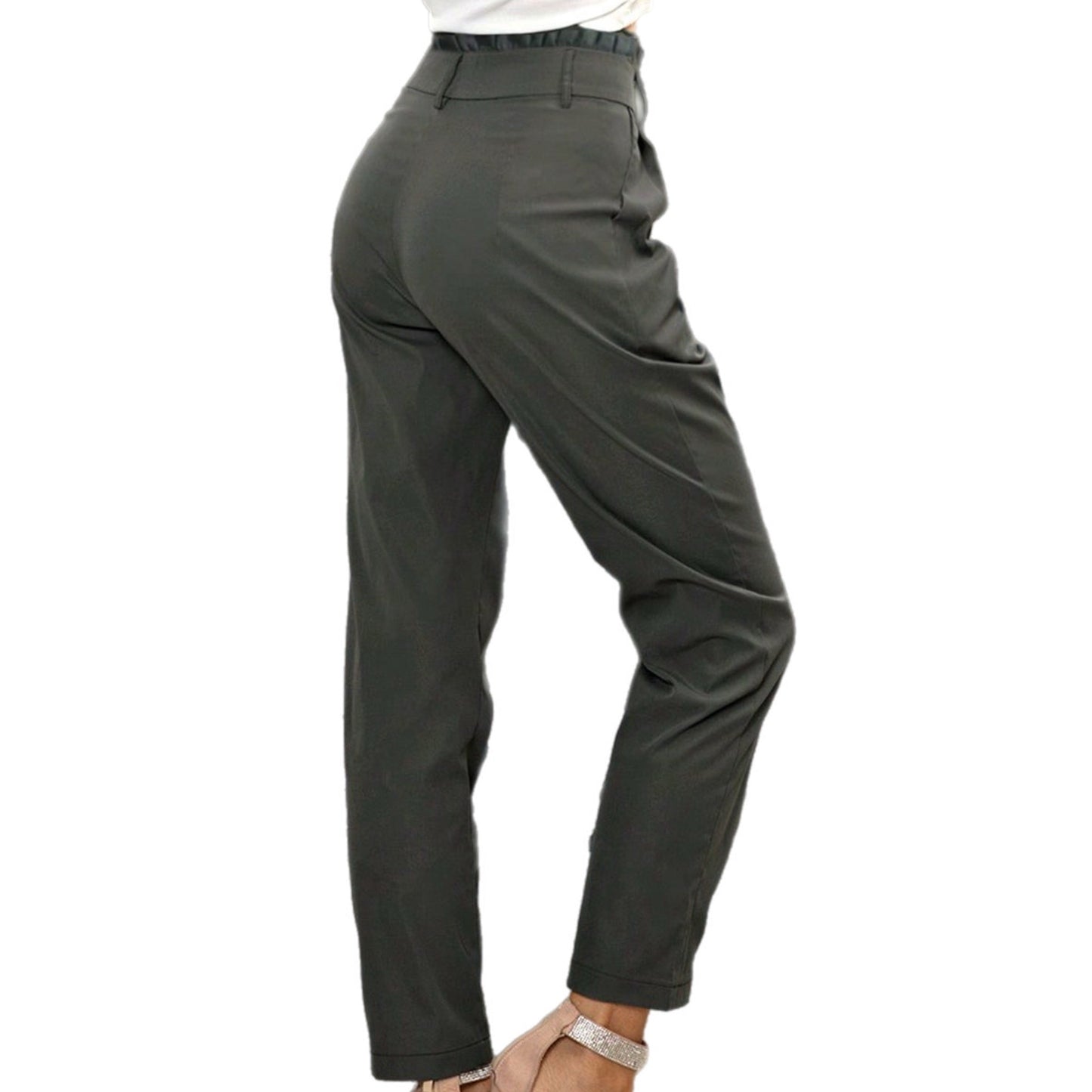 High Waist Cropped Pants