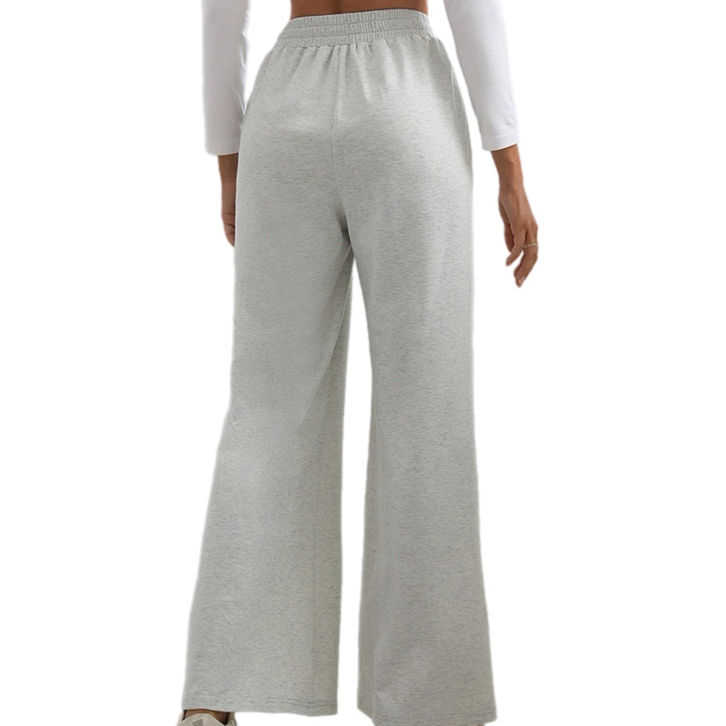 V-Waist Wide Leg Pants