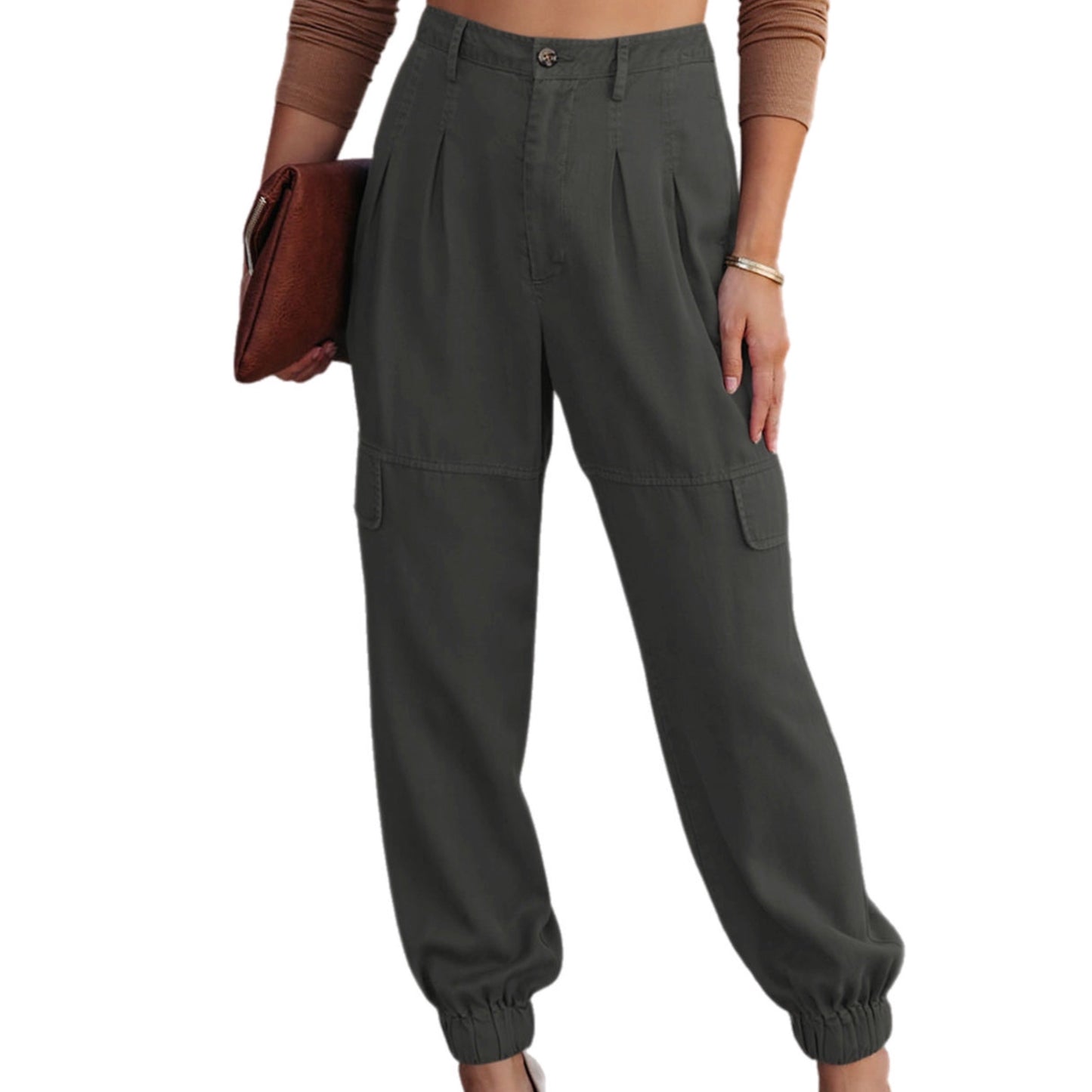 High Waist Cargo Pants