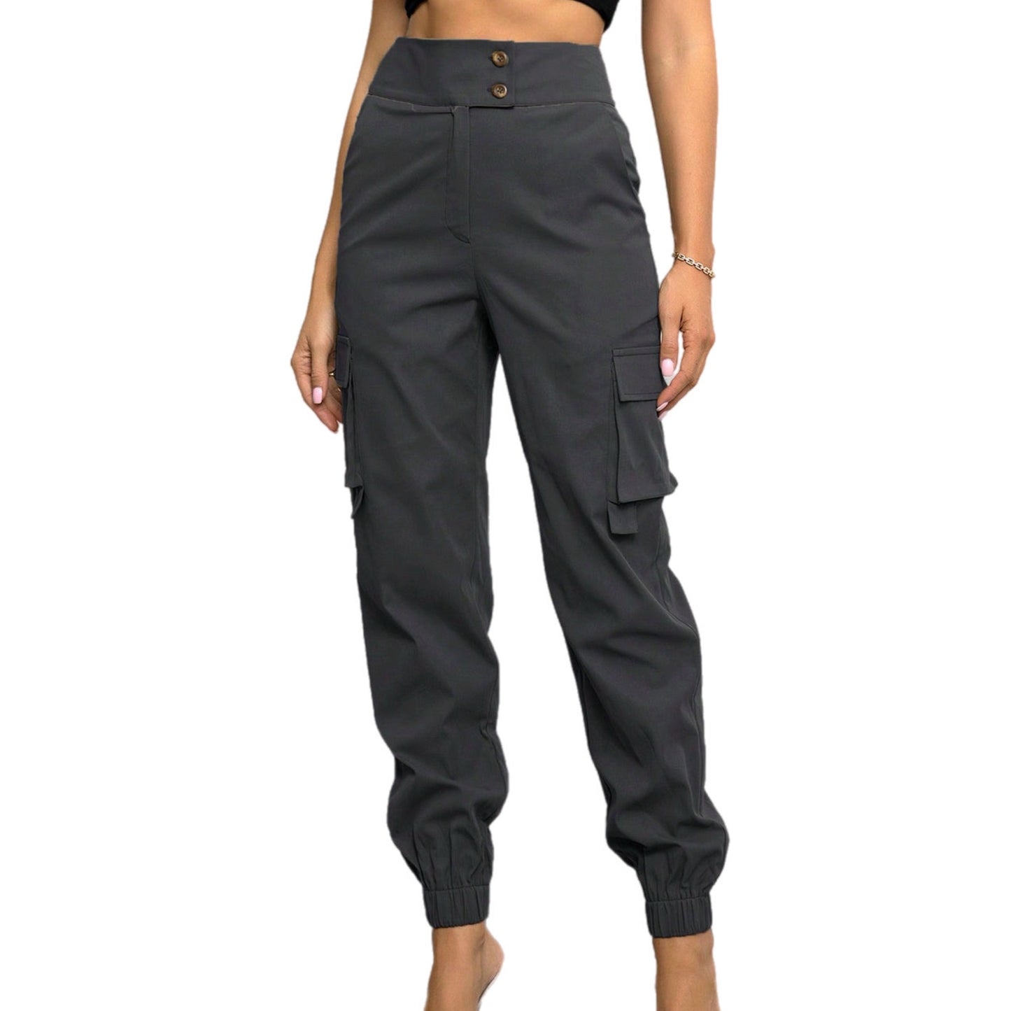 High Waist Cargo Pants