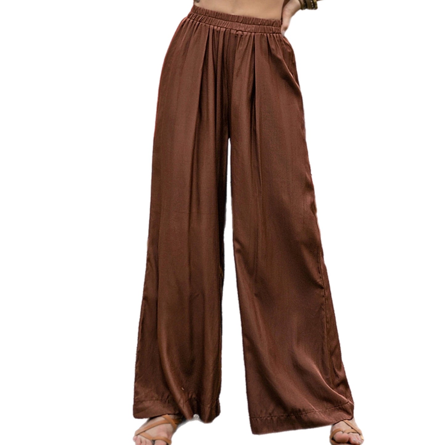 Chestnut High Waist Wide Leg Pants