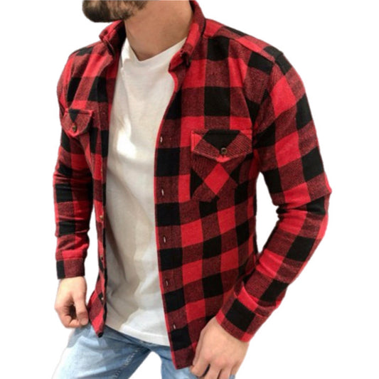 Men's Plaid Long Sleeve Shirt