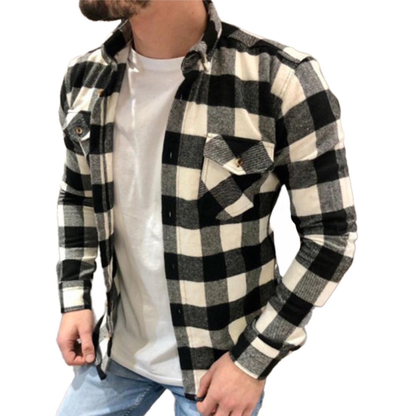 Men's Plaid Long Sleeve Shirt