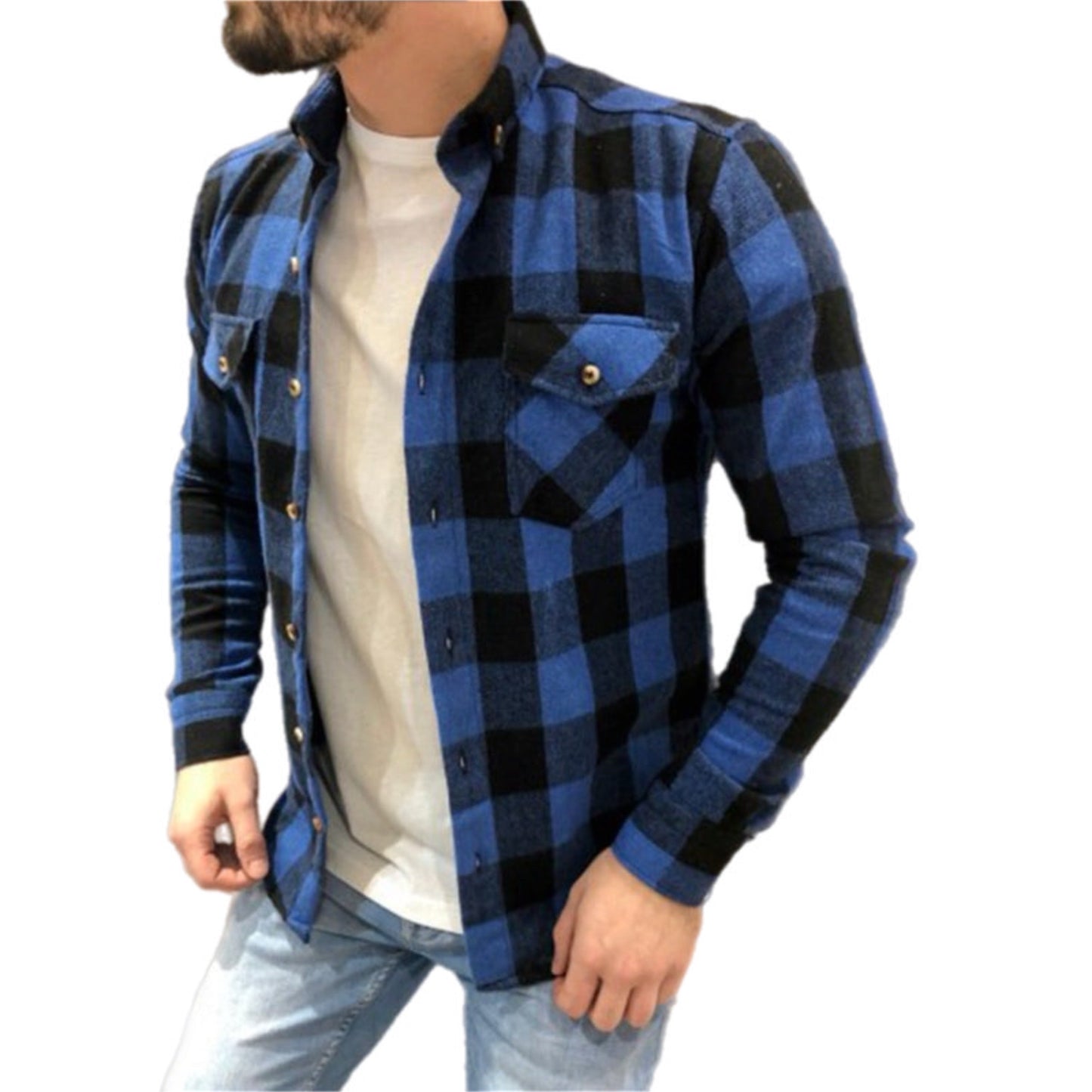 Men's Plaid Long Sleeve Shirt