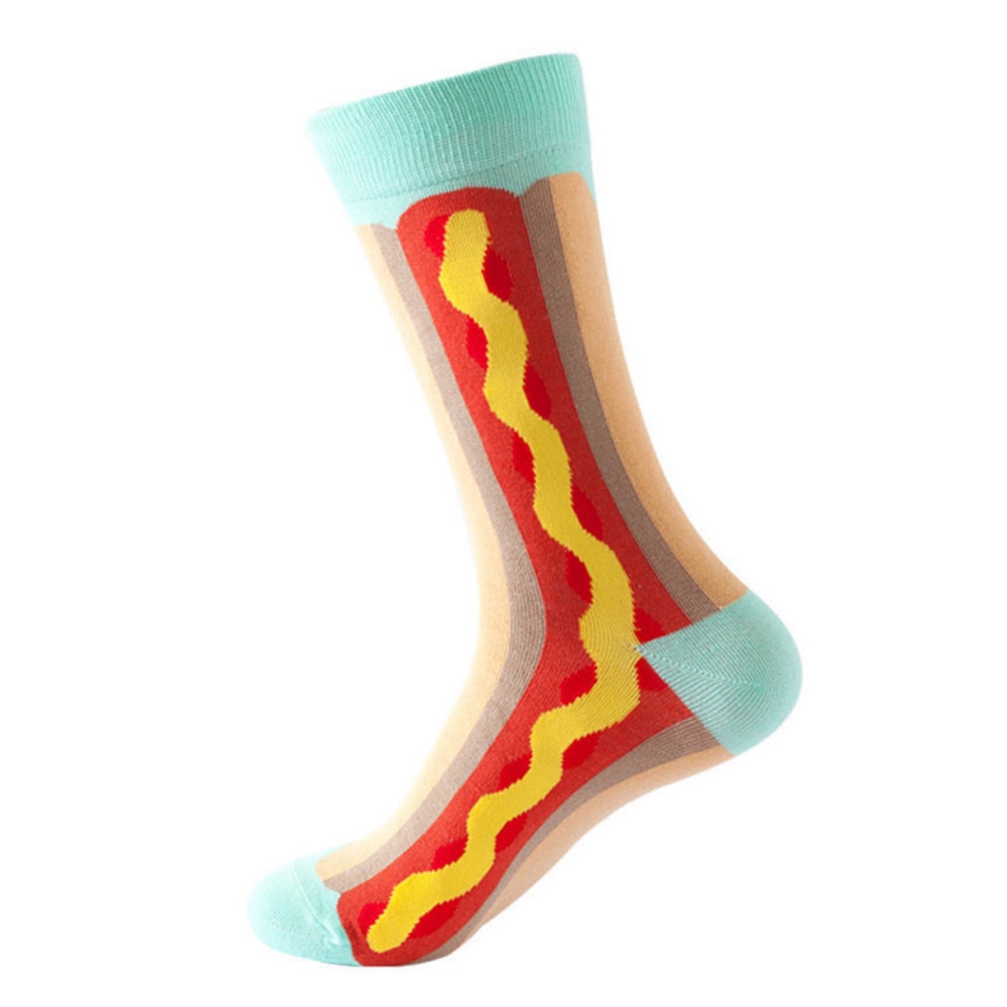 Mid Calf Food Patterned Socks