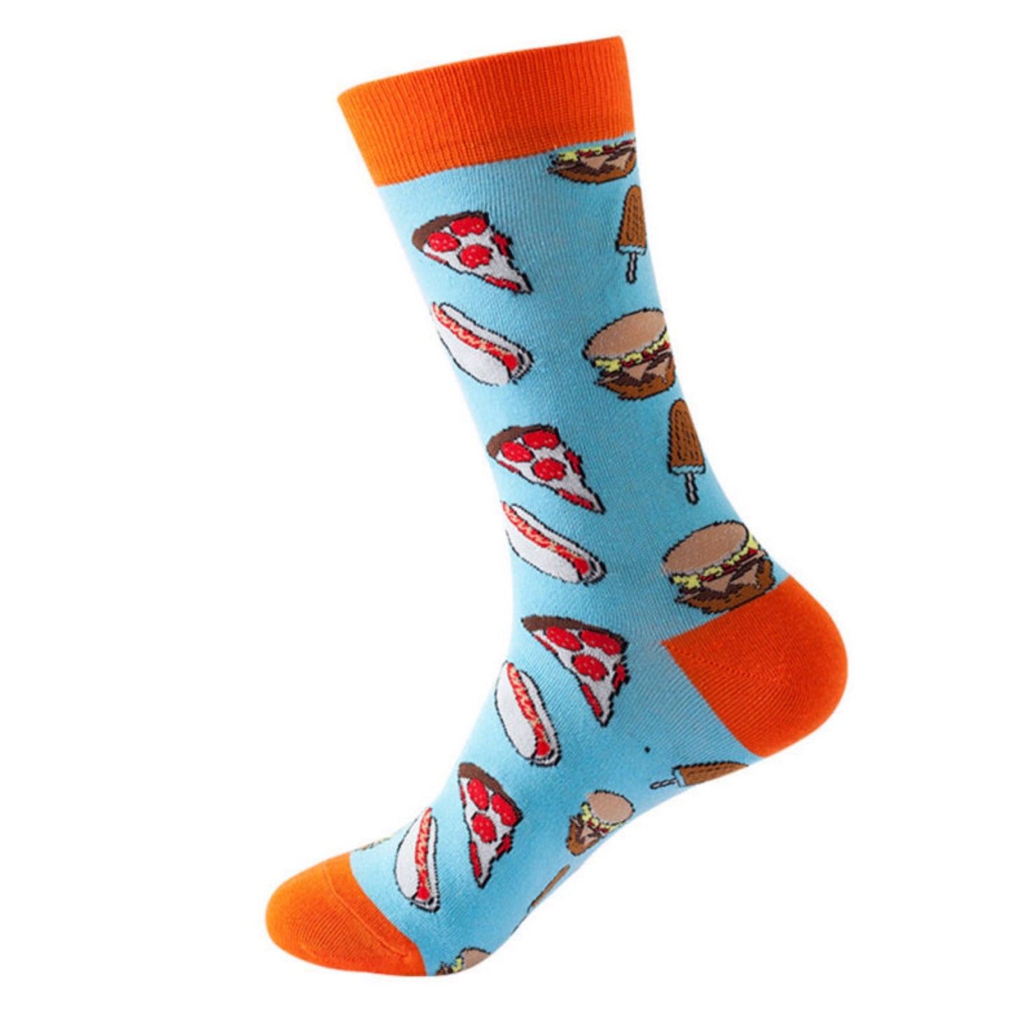 Mid Calf Food Patterned Socks