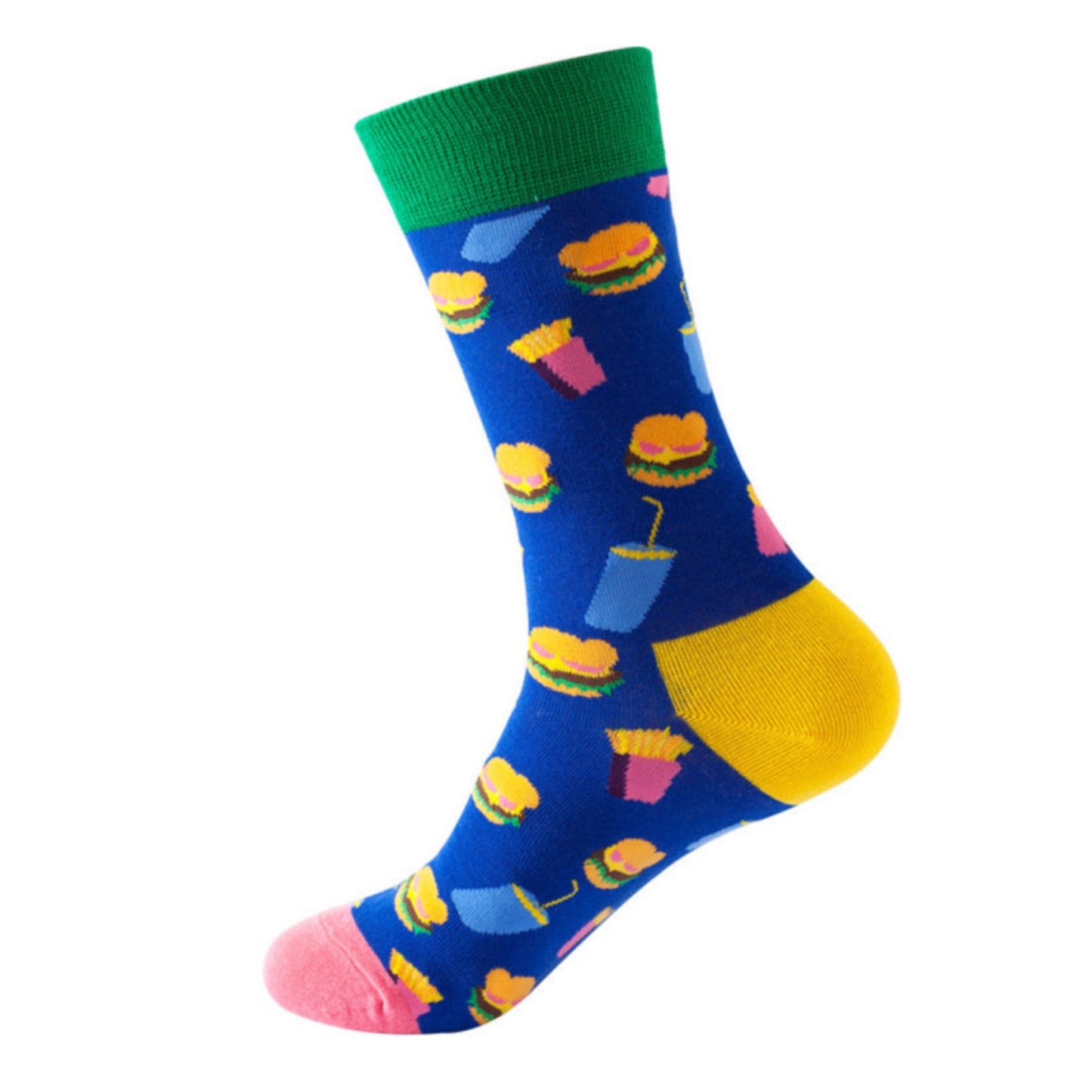 Mid Calf Food Patterned Socks