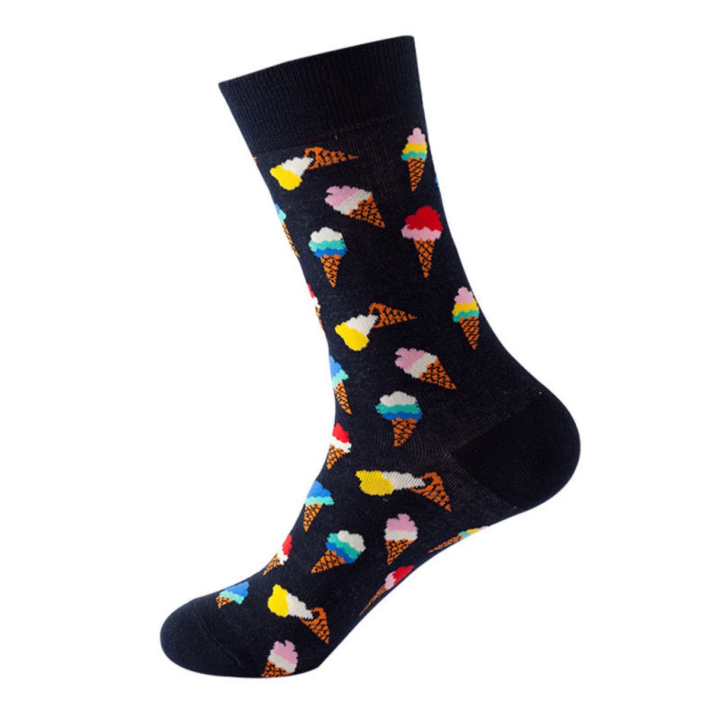 Mid Calf Food Patterned Socks