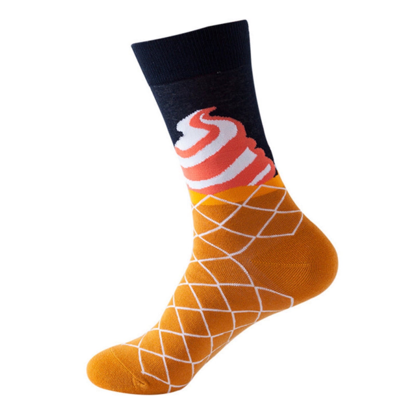 Mid Calf Food Patterned Socks