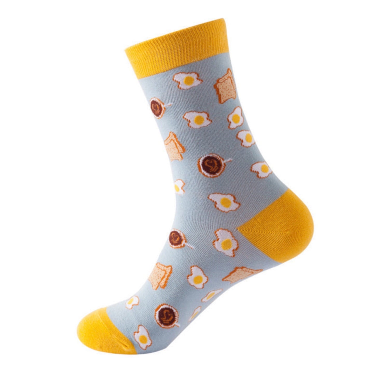 Mid Calf Food Patterned Socks