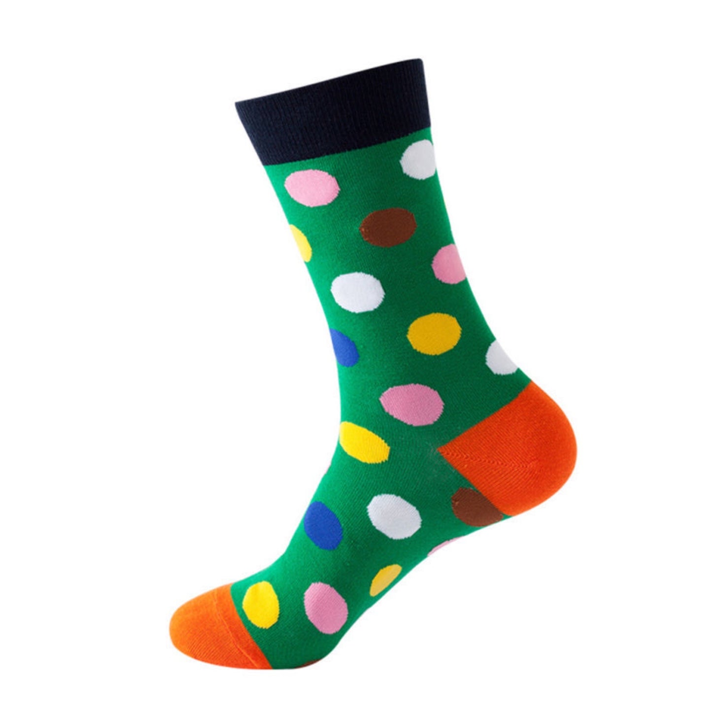 Polka Dot Pattern Mid-Calf Socks