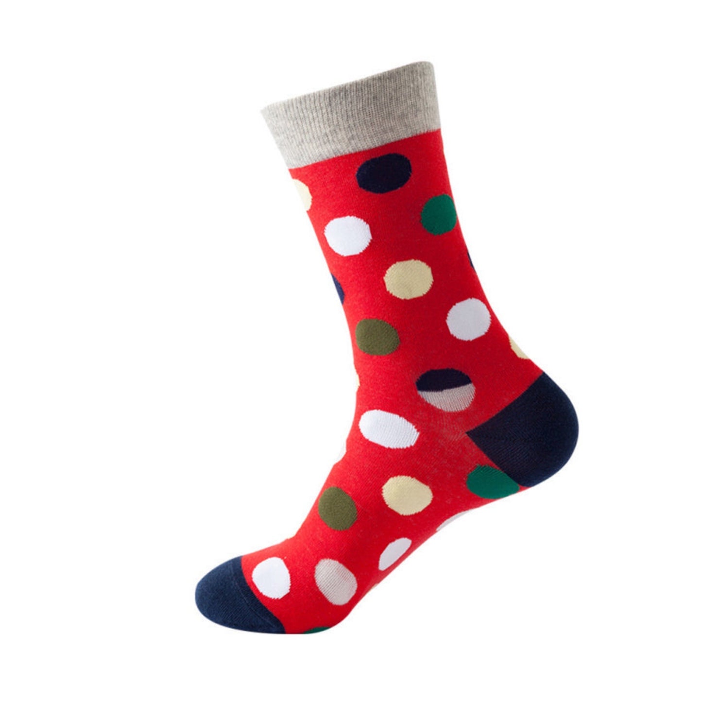 Polka Dot Pattern Mid-Calf Socks