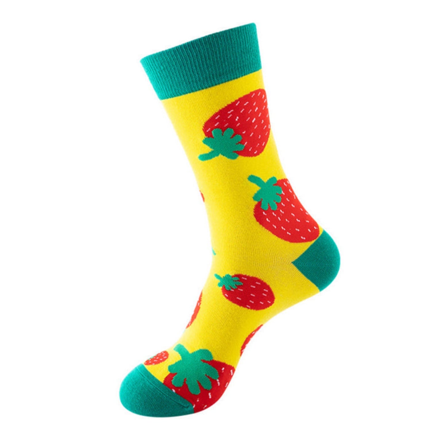 Mid-Calf Fruit Patterned Socks