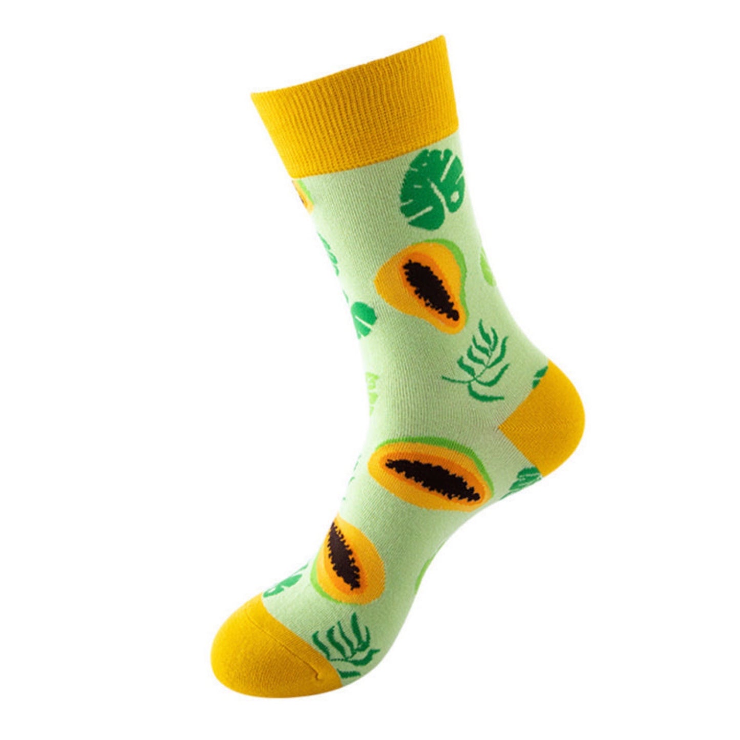 Mid-Calf Fruit Patterned Socks