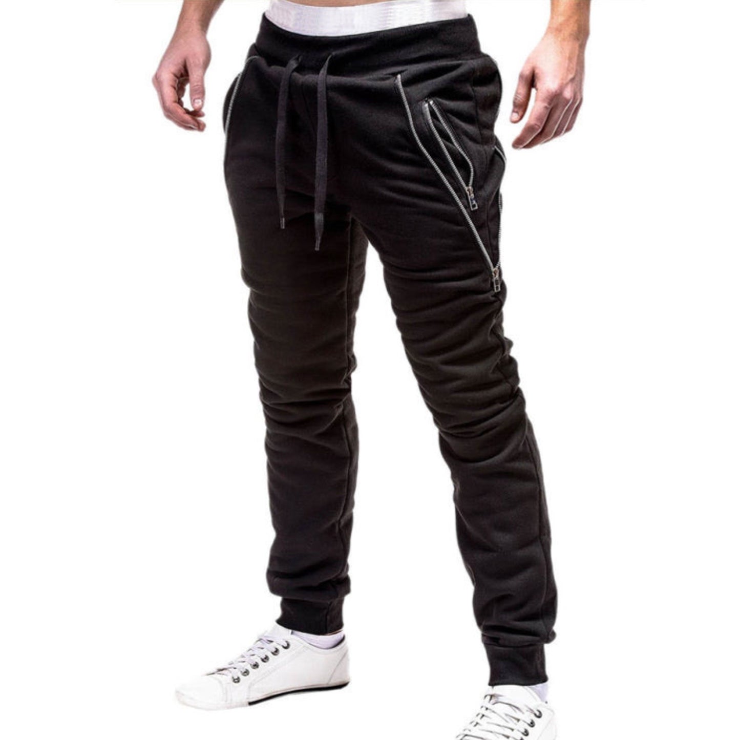 Zipper Trim Joggers