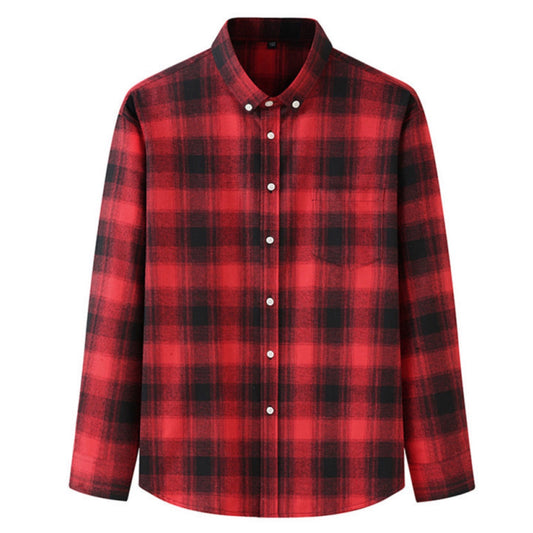 Long Sleeve Plaid Button Up Shirt