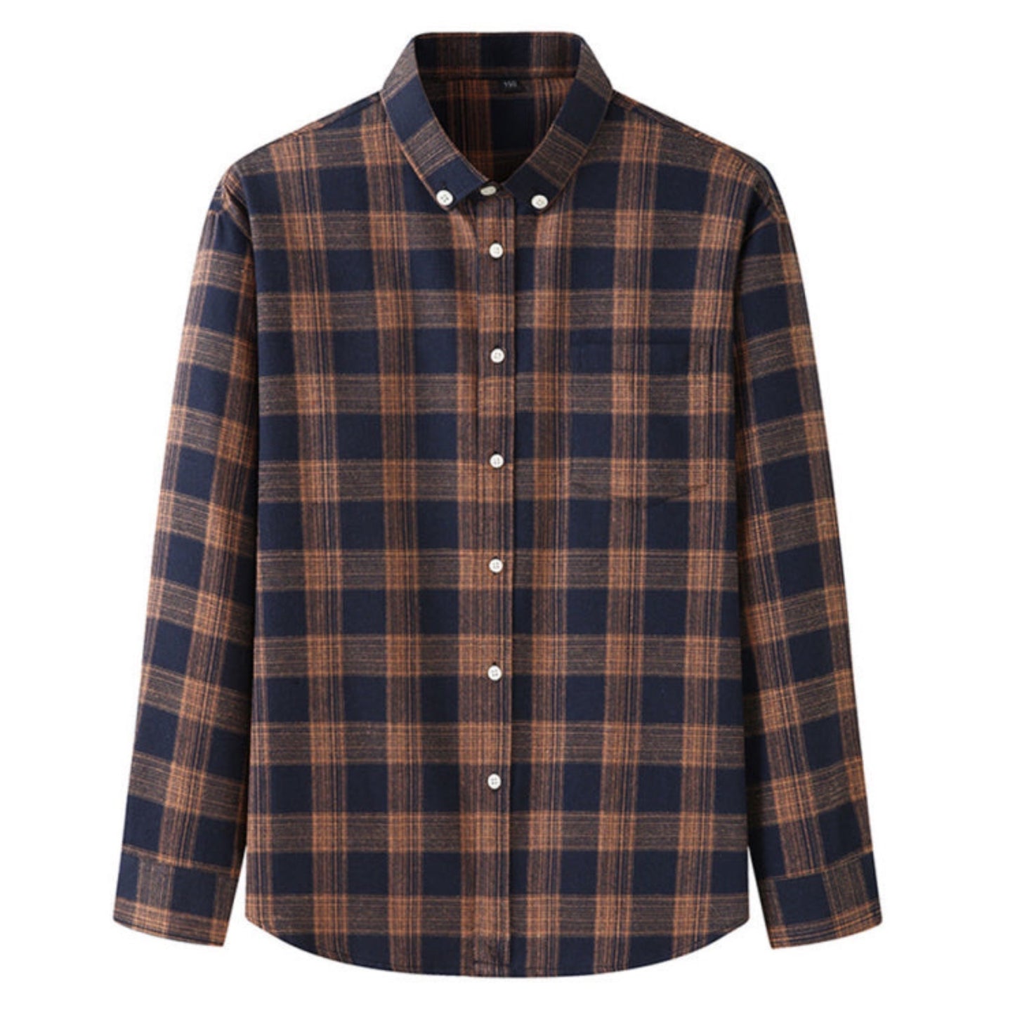 Long Sleeve Plaid Button Up Shirt