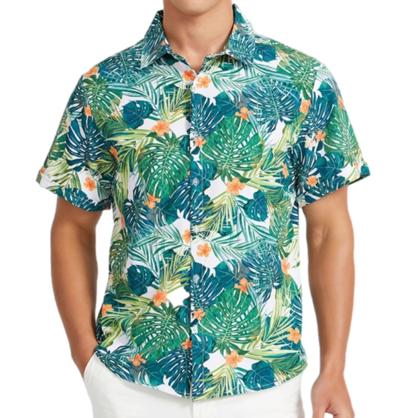 Hawaiian Short Sleeve Button Up Shirt