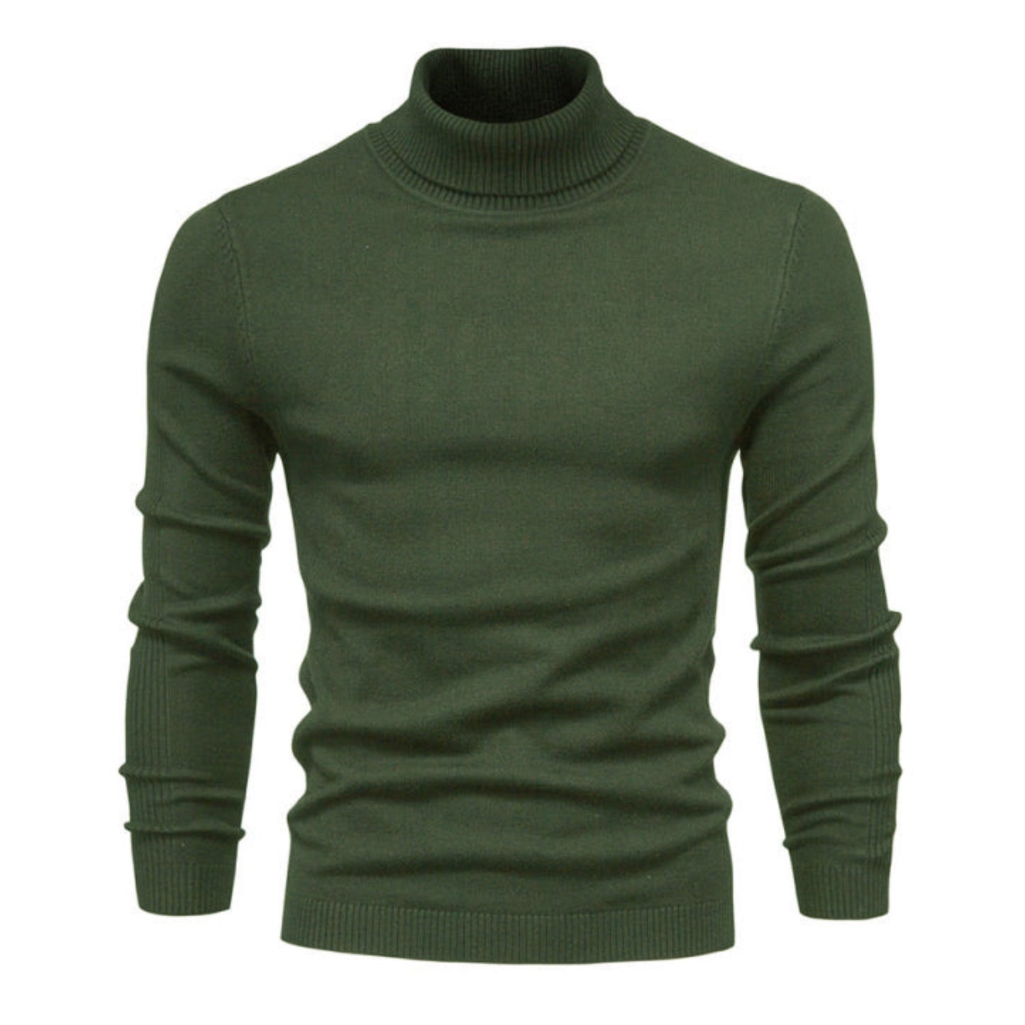 Knit Long Sleeve Turtle Neck Shirt