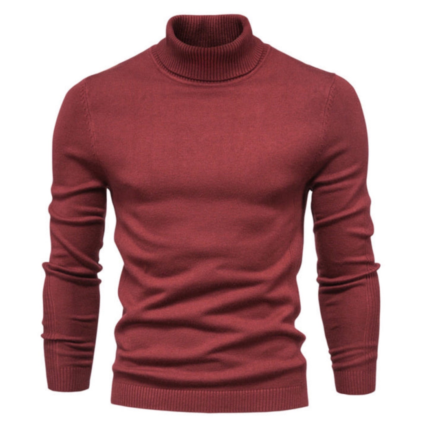 Knit Long Sleeve Turtle Neck Shirt