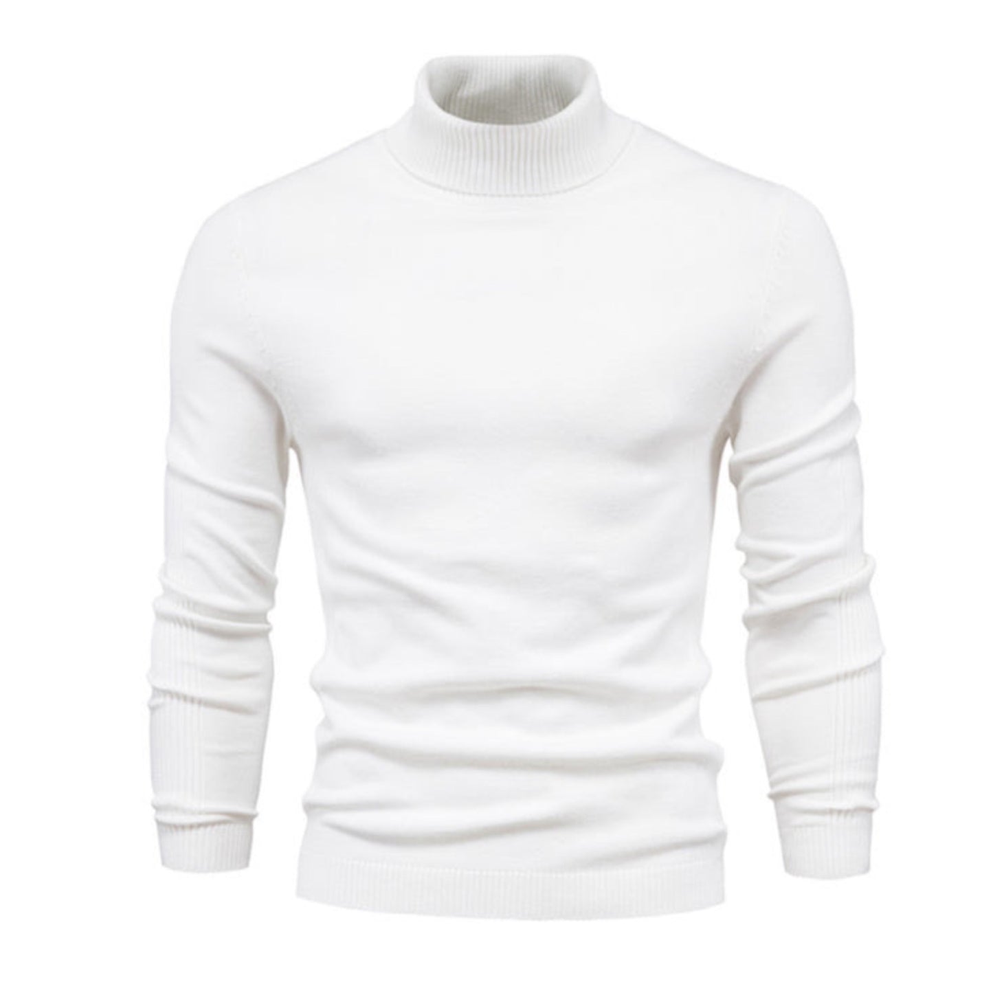 Knit Long Sleeve Turtle Neck Shirt