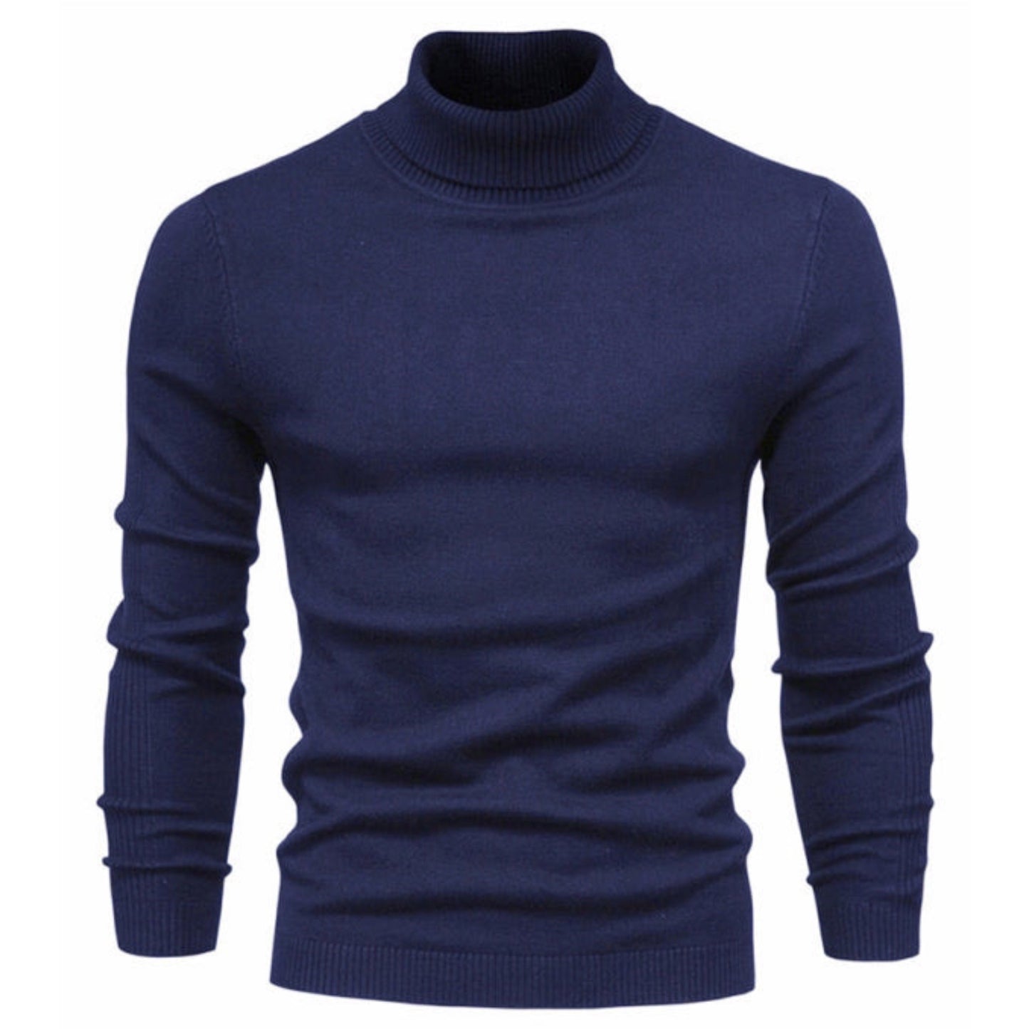 Knit Long Sleeve Turtle Neck Shirt