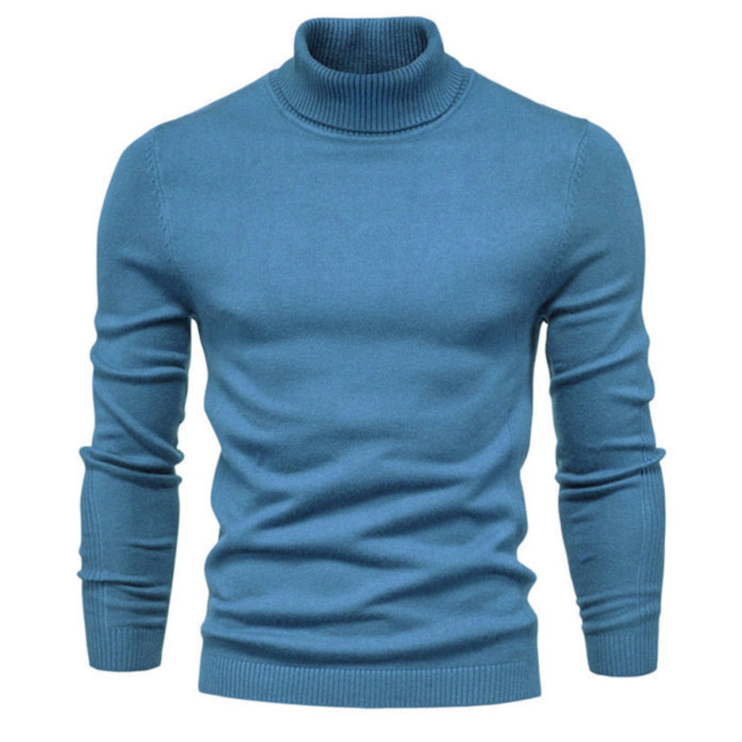 Knit Long Sleeve Turtle Neck Shirt