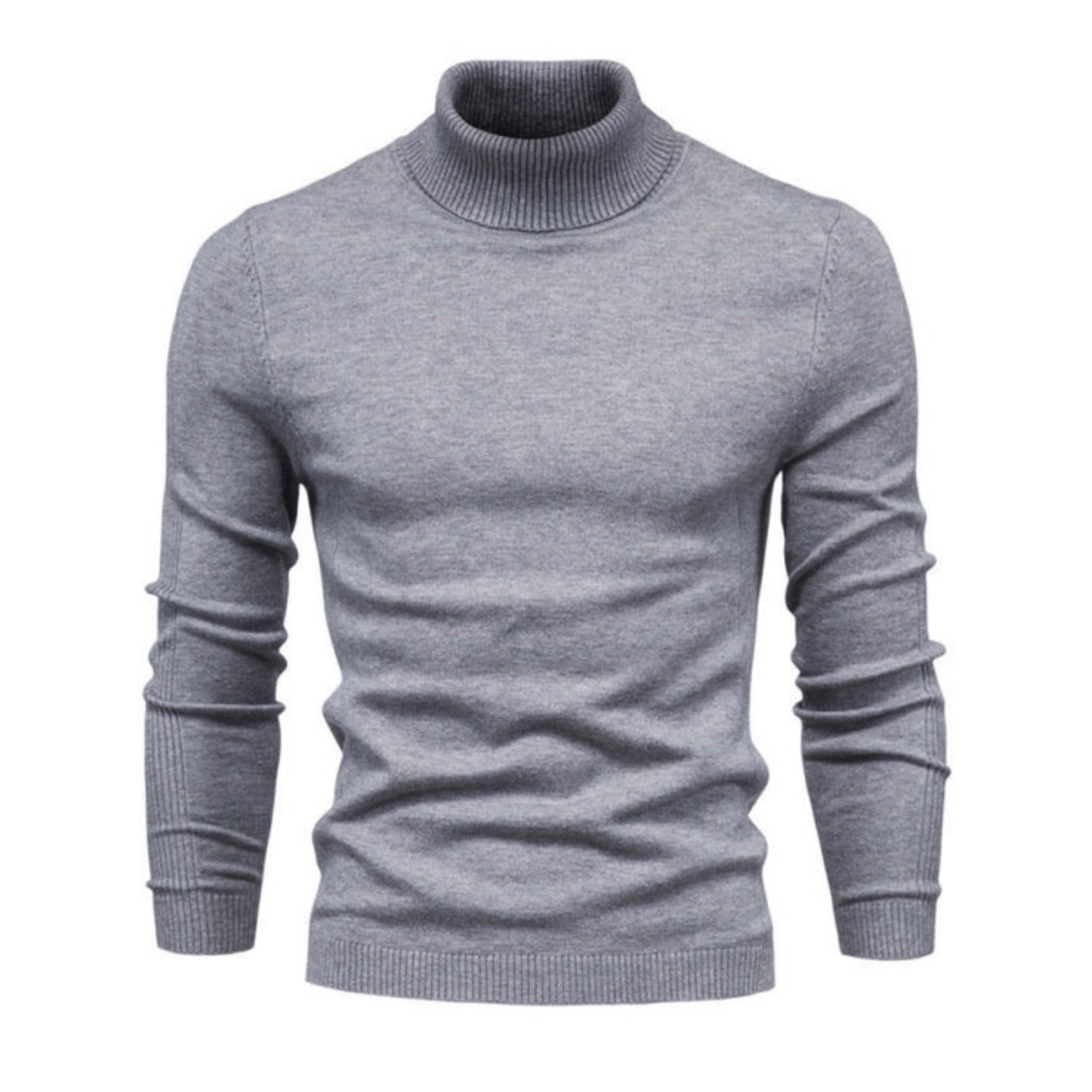 Knit Long Sleeve Turtle Neck Shirt