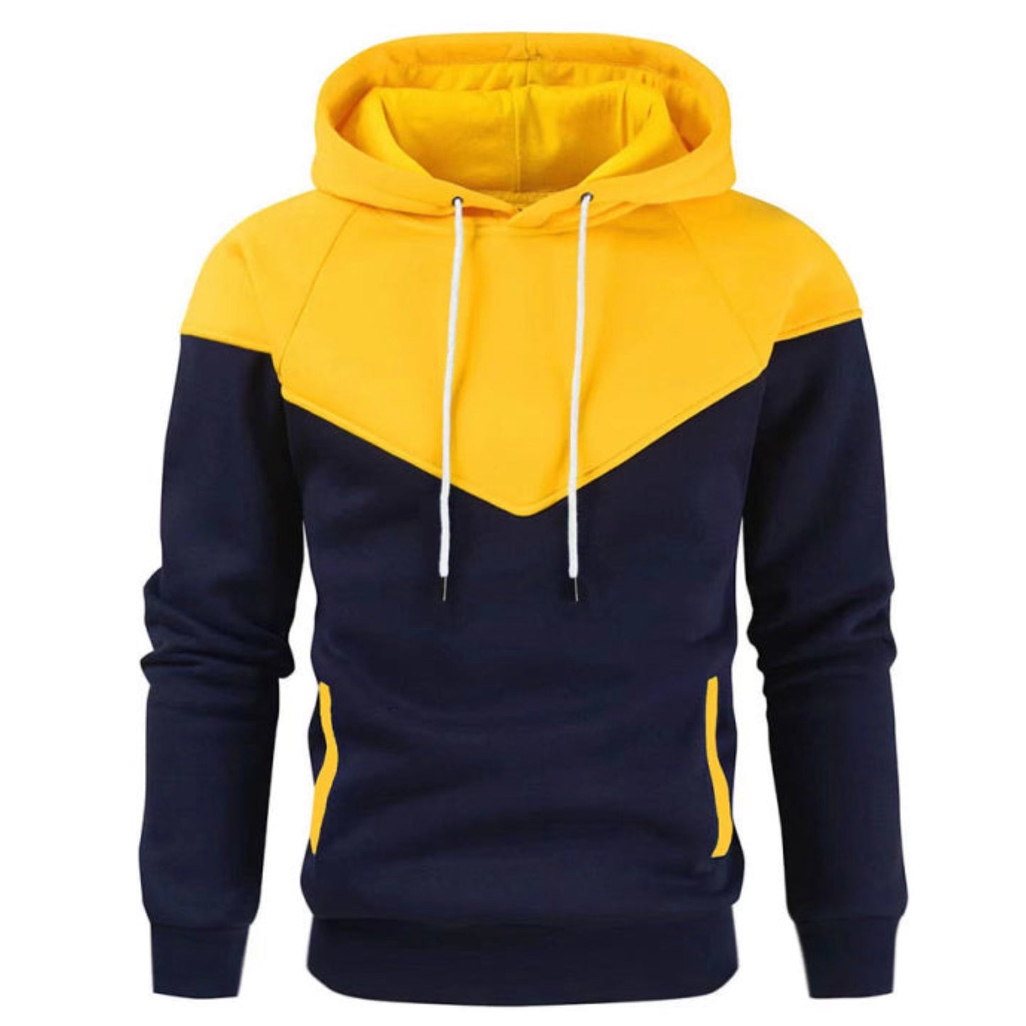 Contrast Color Hoodie