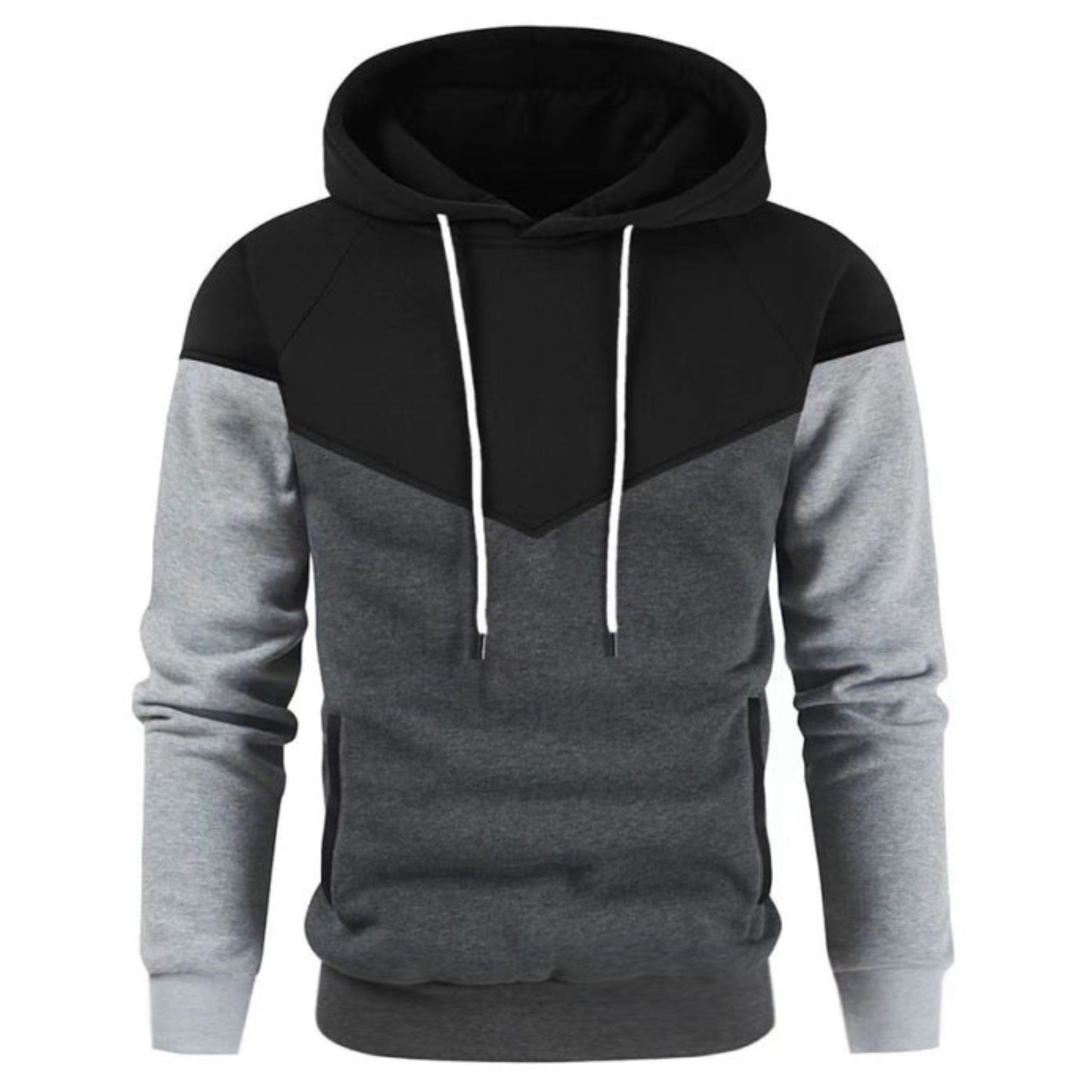 Contrast Color Hoodie