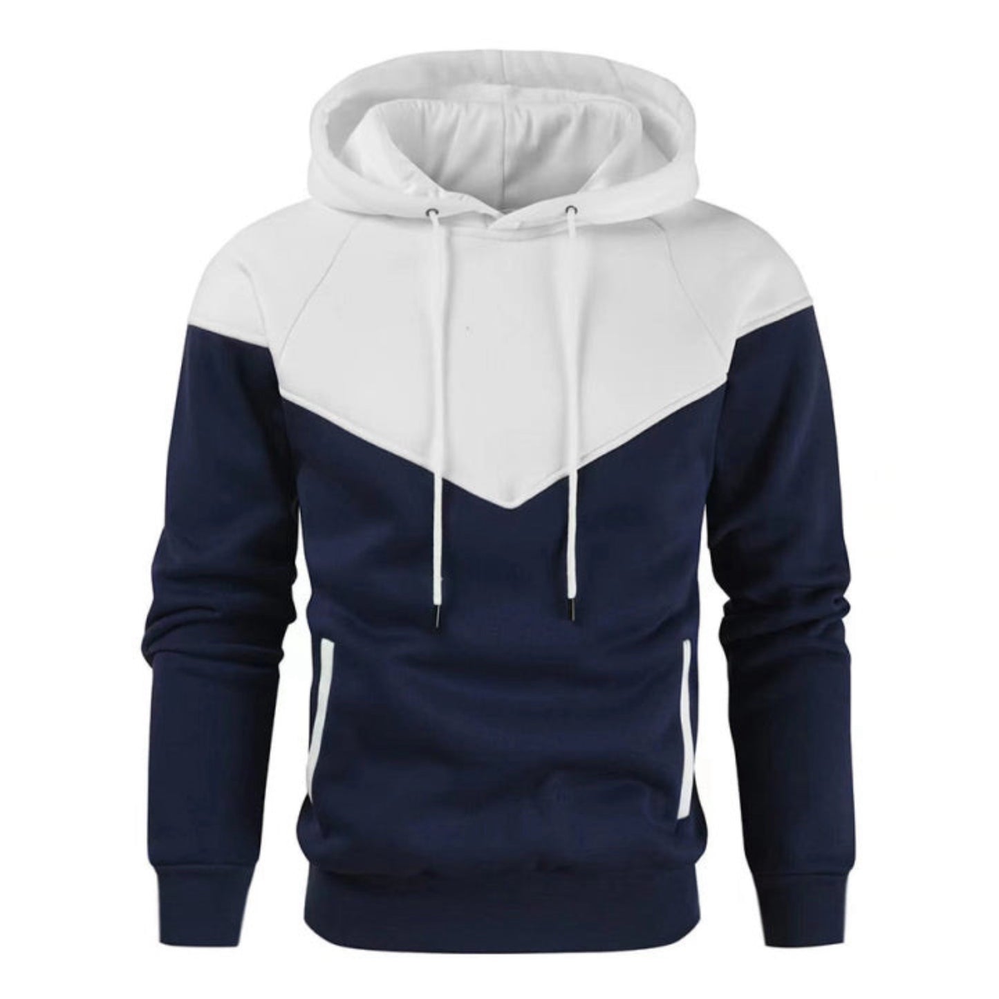 Contrast Color Hoodie