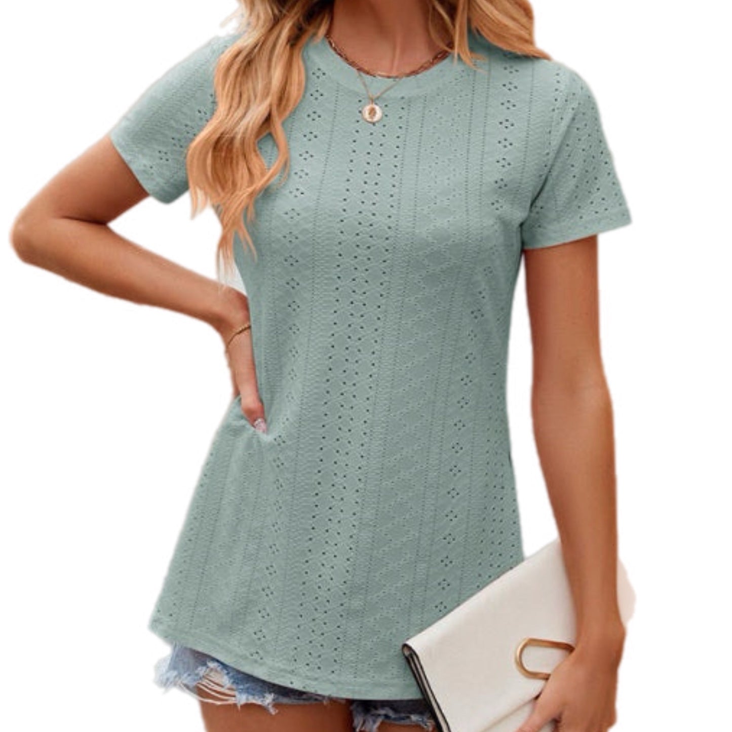 Short Sleeve Split Side Top