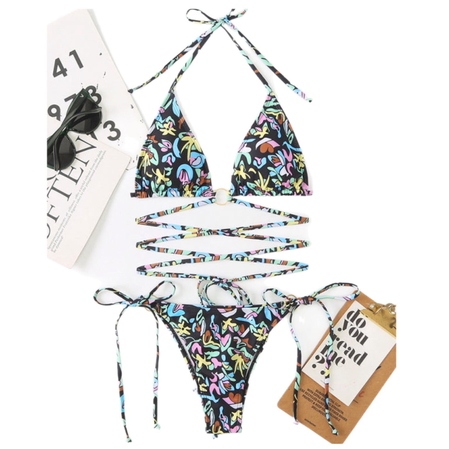 Wrap Floral Bikini