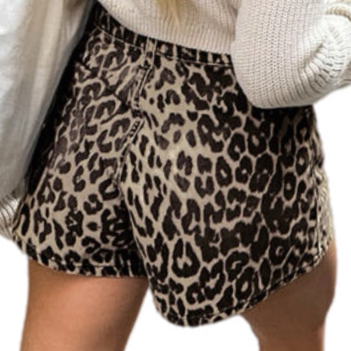 Leopard Print Shorts