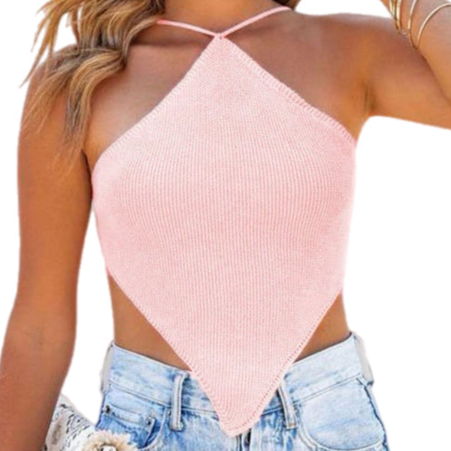 Halter Neck Diamond Top