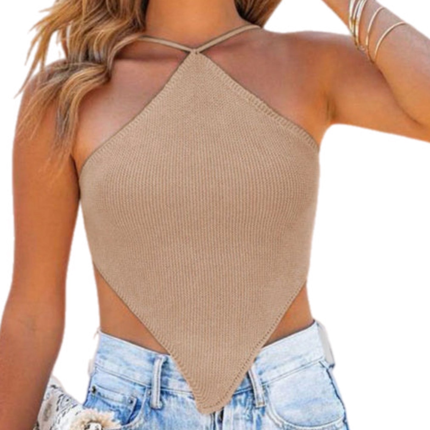 Halter Neck Diamond Top